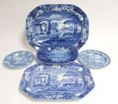 5 STAFFORDHIRE BLUE & WHITE PO
