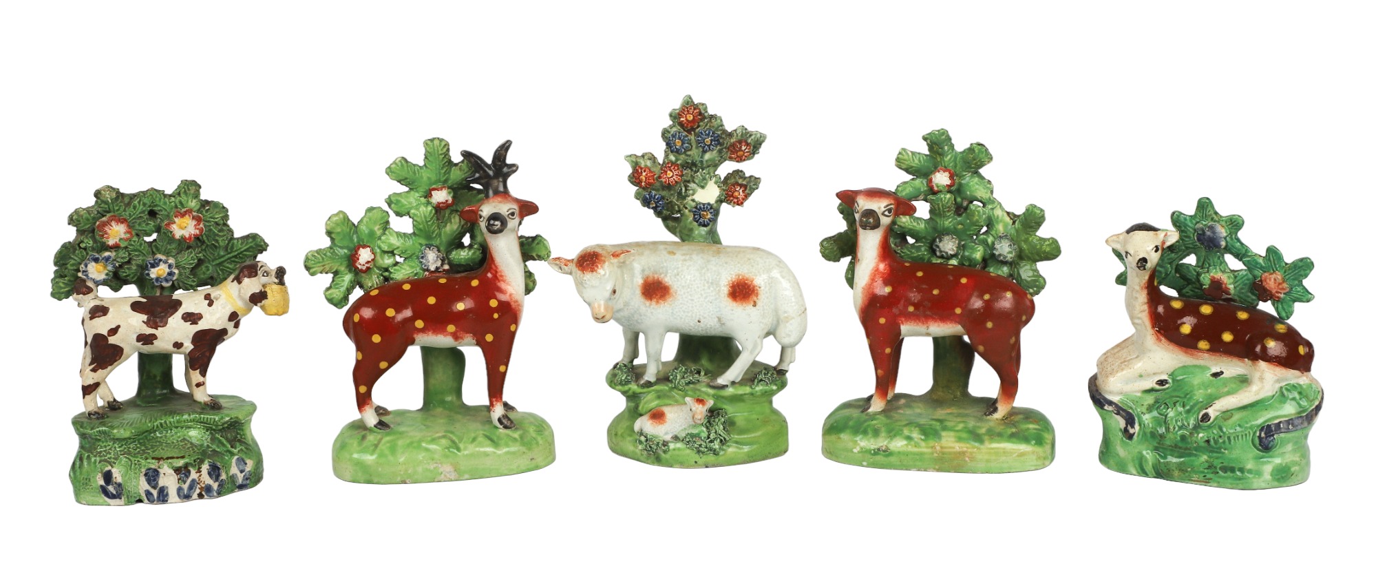 (5) Staffordshire Pearlware