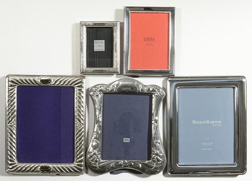 5 STERLING FRAMES, INCLUDING REED