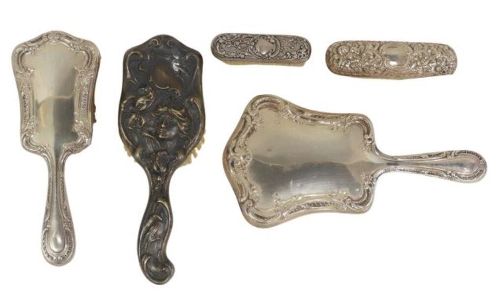 (5) STERLING HANDLED MIRROR &