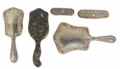 (5) STERLING HANDLED MIRROR &