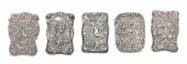(5) Sterling repousse match ca