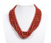 5 STRAND NATURAL SALMON CORAL
