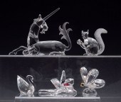 5 SWAROVSKI CRYSTAL FIGURINES: