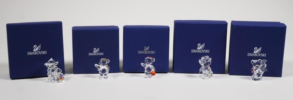 (5) SWAROVSKI CRYSTAL KRIS BEARS