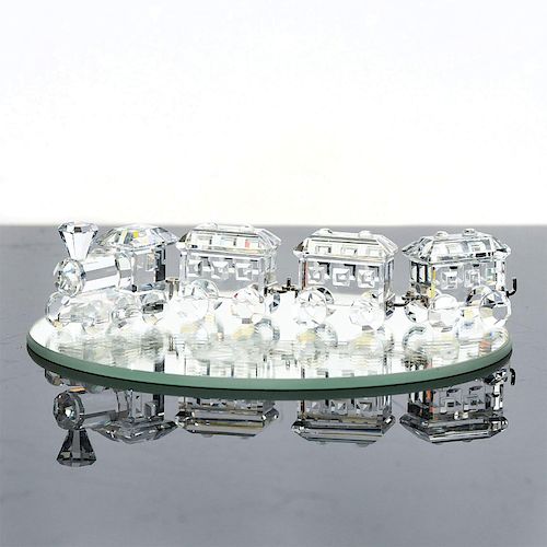 5 SWAROVSKI SILVER CRYSTAL FIGURES,