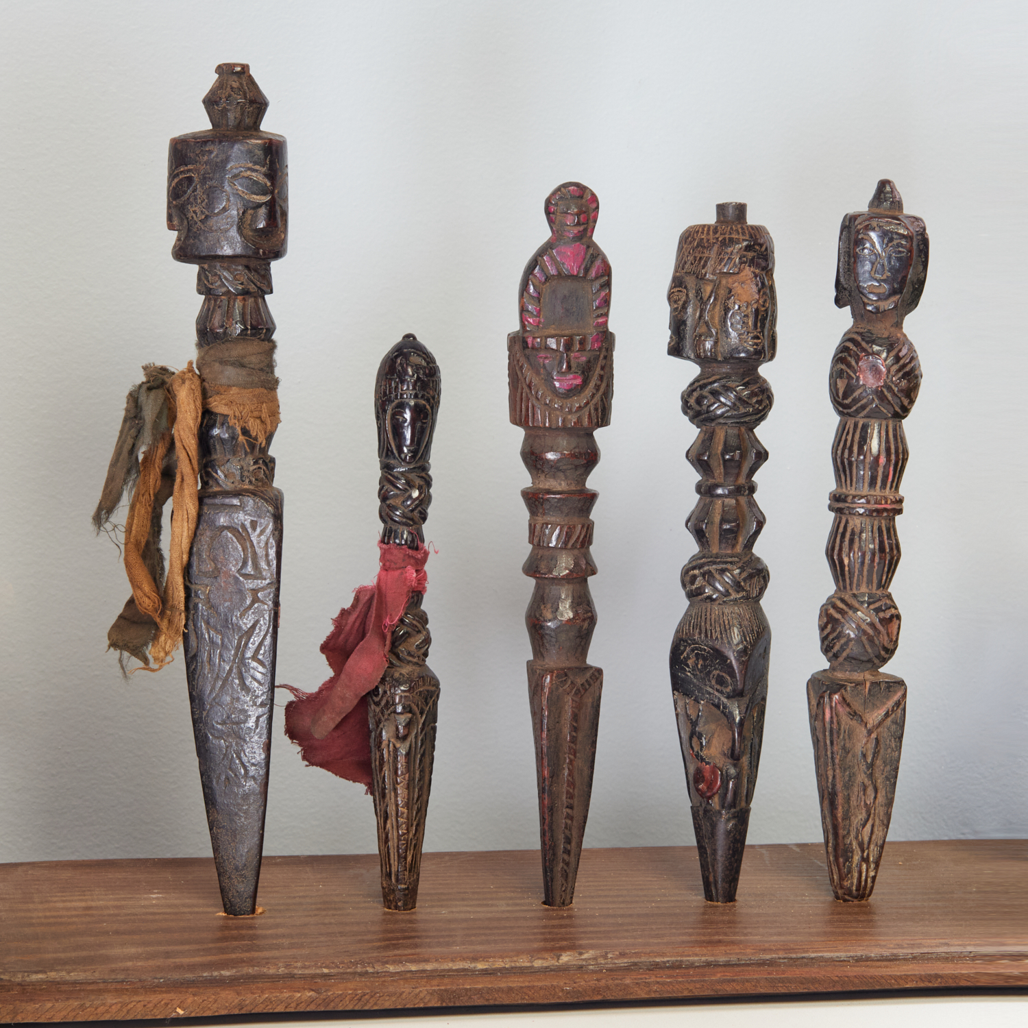 (5) TIBETAN WOOD PHURBA/KILA