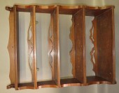 5 TIER WALNUT WALL SHELFca. la