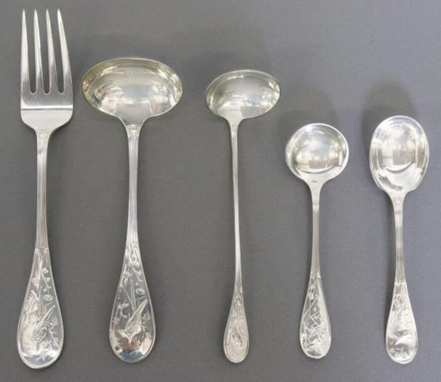 5) TIFFANY & CO. AUDUBON STERLING