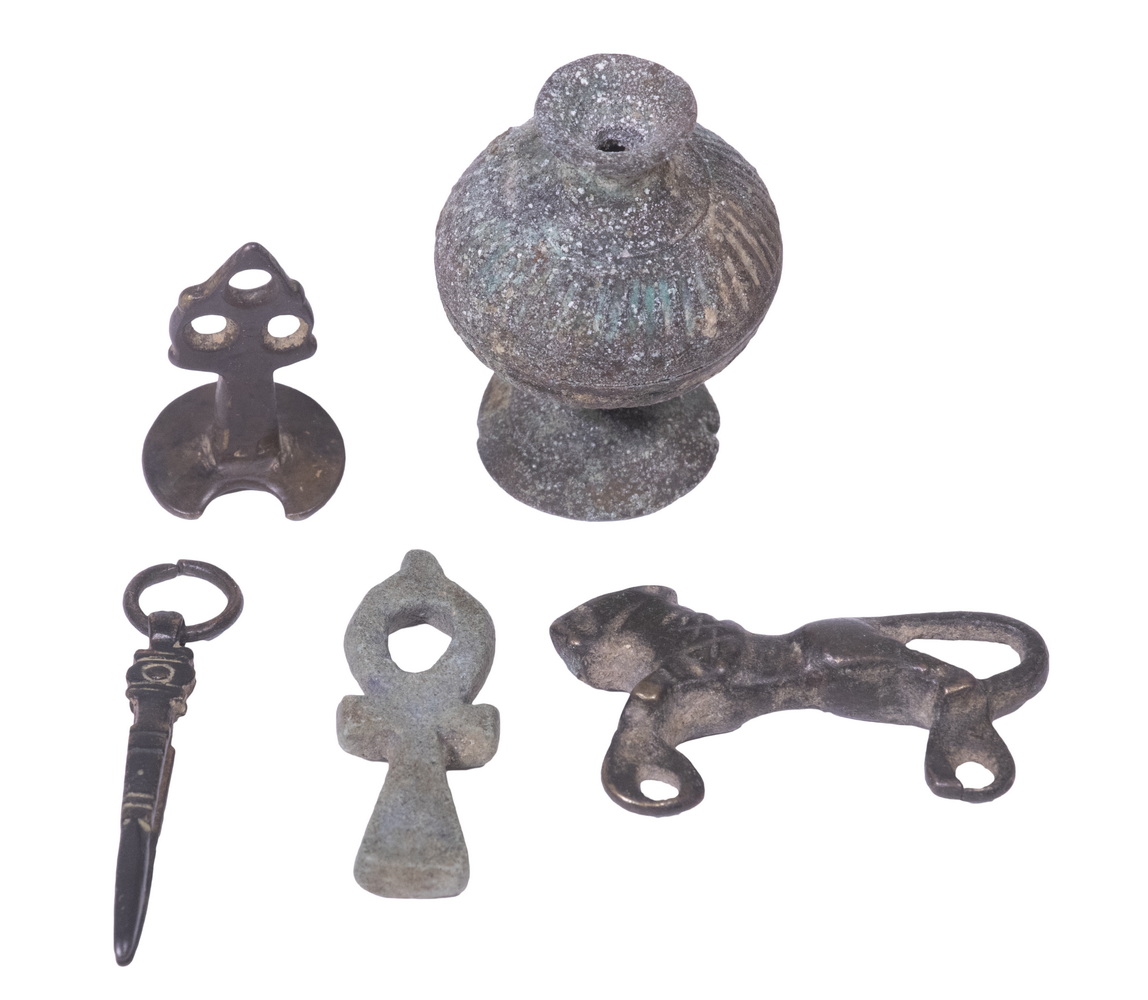 (5) TINY ANCIENT ROMAN, EGYPTIAN