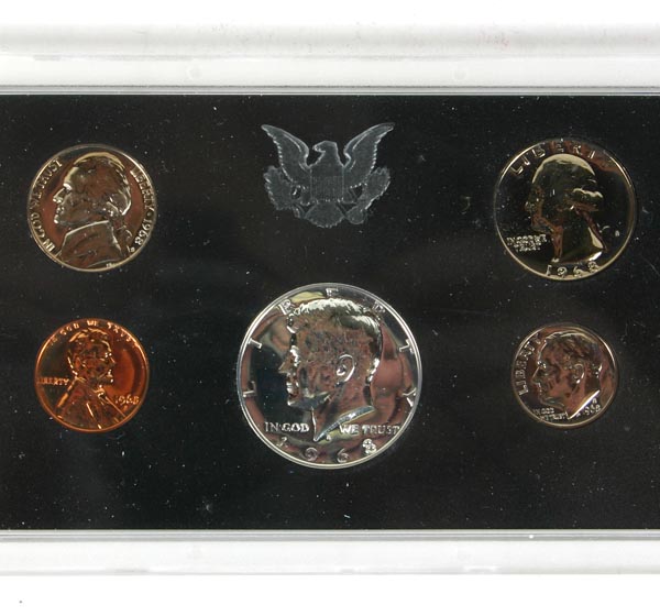 5 US Mint Proof Sets 1968 1969 1976