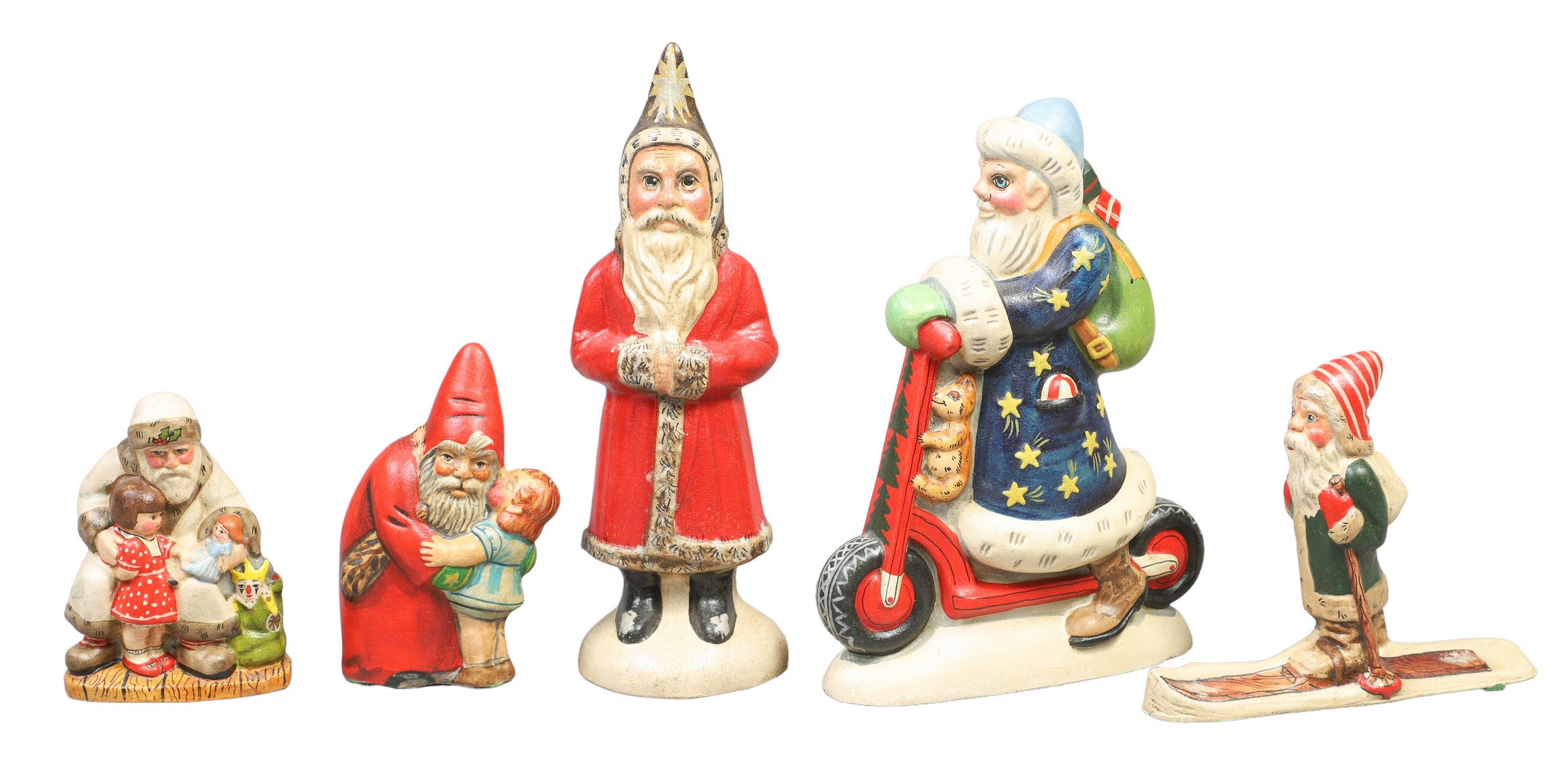 (5) Vaillancourt folk art chalkware