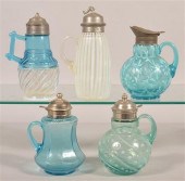 5 VARIOUS OPALESCENT AND PATTE