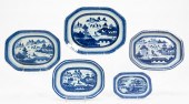 5 VARIOUS SHAPED CANTON PORCEL