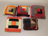 5 VELVET PIECEWORK ASSEMBLED P
