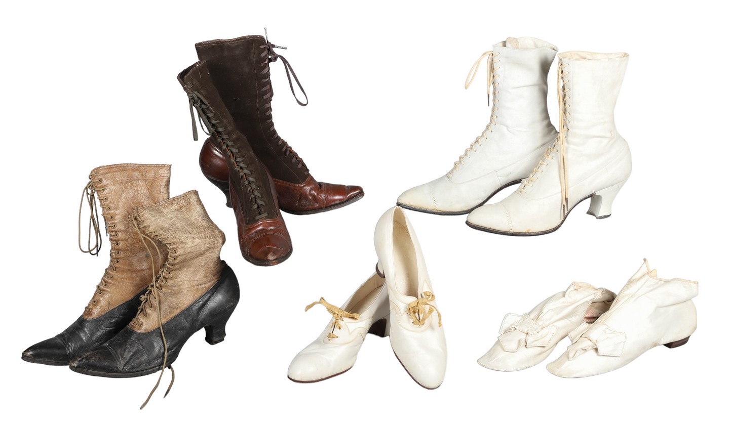 (5) Victorian and Edwardian shoes