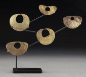 (5) Vicus hammered sheet gold