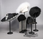 (5) Vintage and designer hats