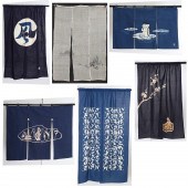 (5) VINTAGE JAPANESE NOREN AND