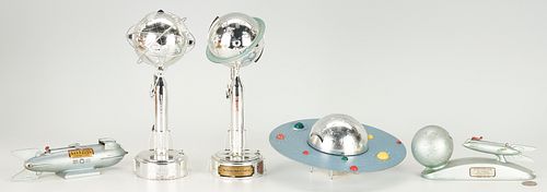 5 VINTAGE SPACE AGE THEMED