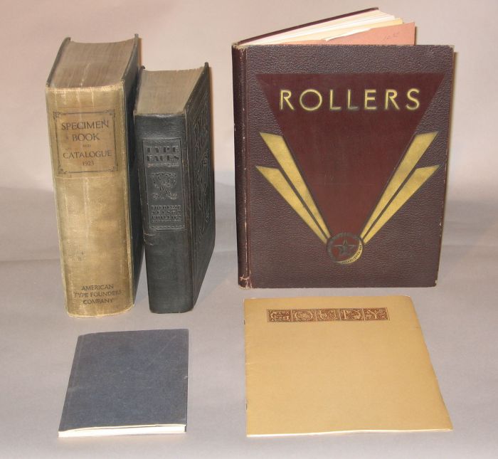 5 vols. (2 wrappers)  Typography,