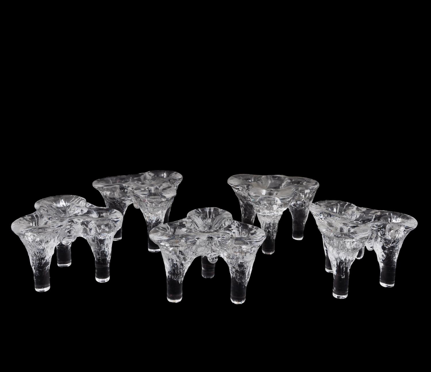 5 WARFF FOR KOSTA BODA ICICLE GLASS
