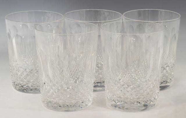 (5) WATERFORD 'COLLEEN' CUT CRYSTAL