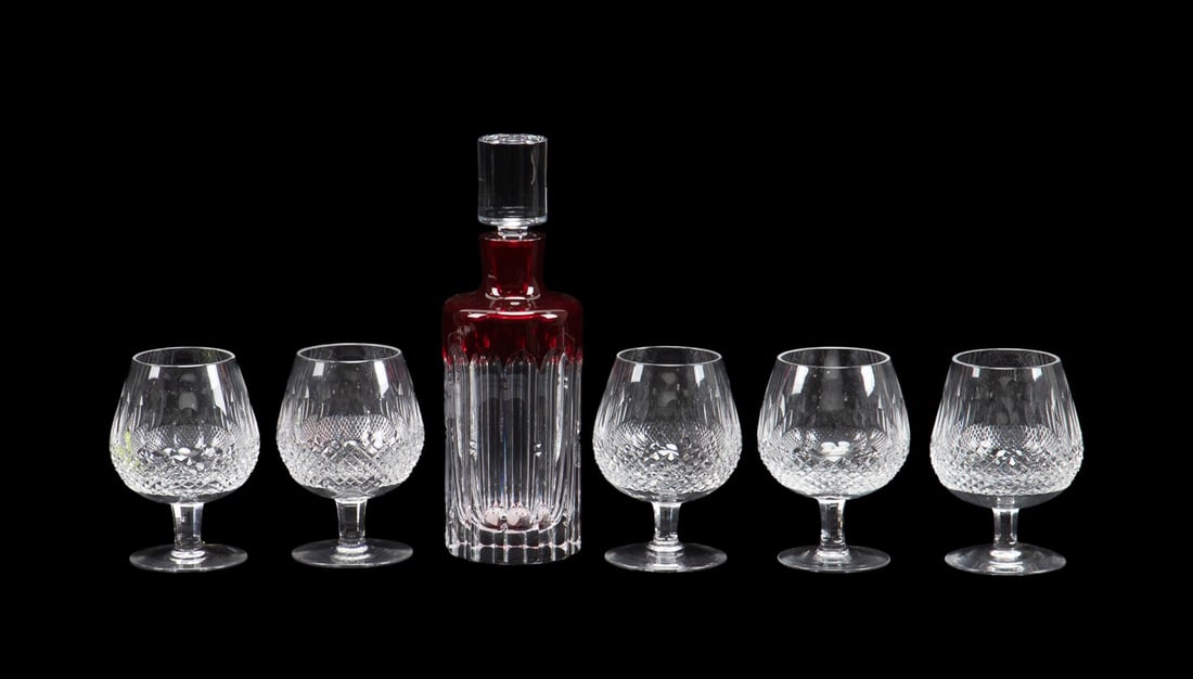 5 WATERFORD CRYSTAL BRANDY