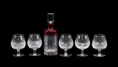 5 WATERFORD CRYSTAL BRANDY GLA