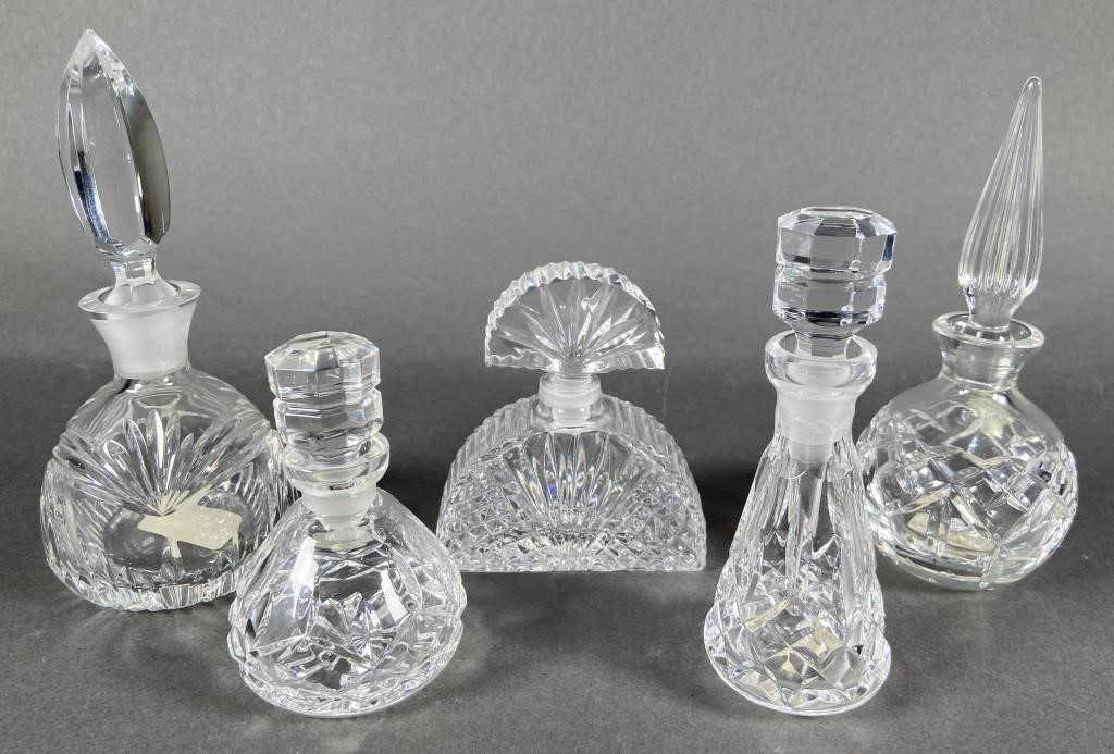 (5) WATERFORD CRYSTAL PERFUME