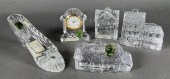 (5) WATERFORD CRYSTAL PIECES -