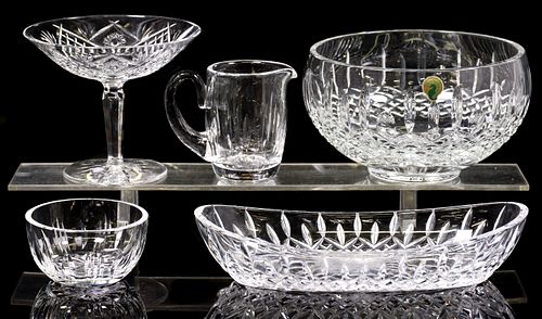 (5) WATERFORD CRYSTAL TABLE