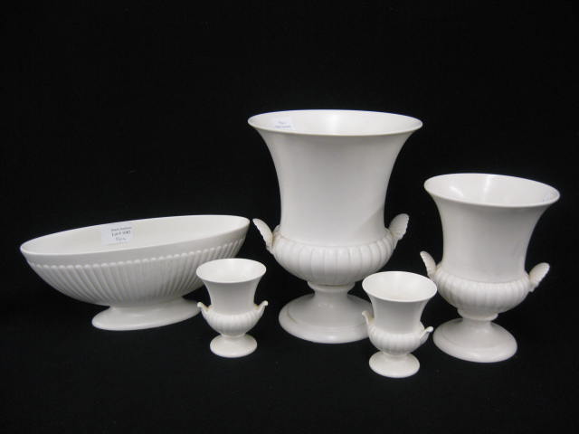 5 Wedgwood Pottery Whiteware urn