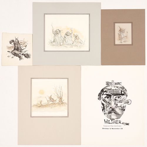 5 WERNER WILDNER WORKS ON PAPER: