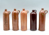 5 WEST GERMAN STONEWARE MINERA