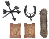 (5) WESTERN DECOR CAST IRON PE