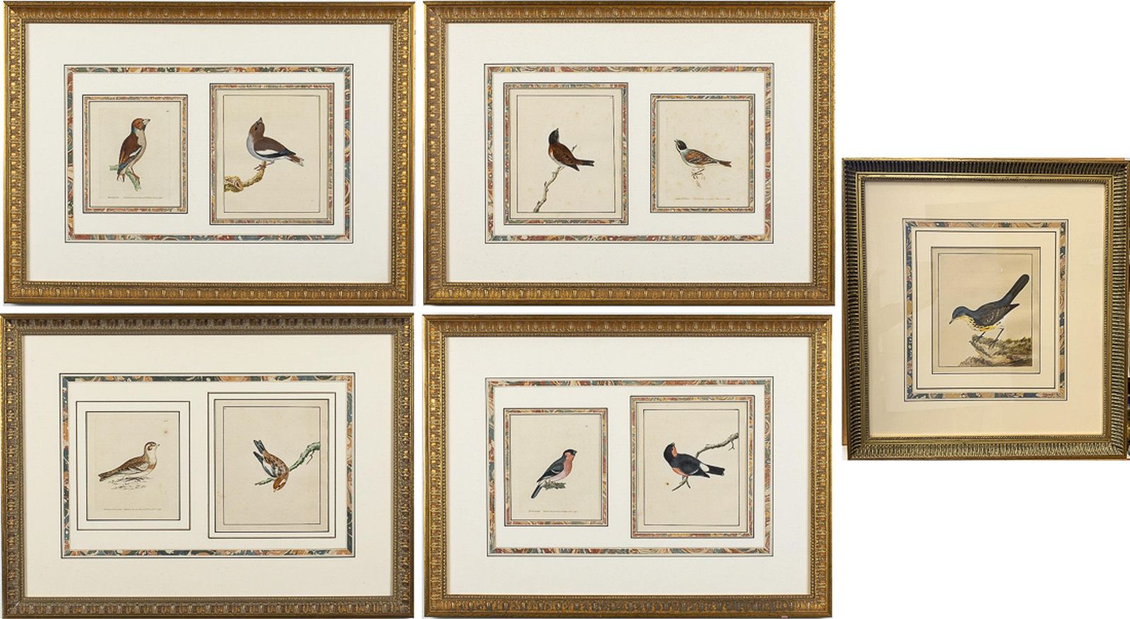 5 WILLIAM LEWIN WATERCOLORS OF