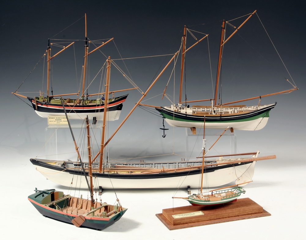 (5) WINTHROP PRATT BOAT MODELS -
