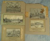 5 woven silk stevensgraphs, (2
