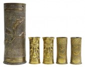 5) WWI-ERA TRENCH ART ARTILLER