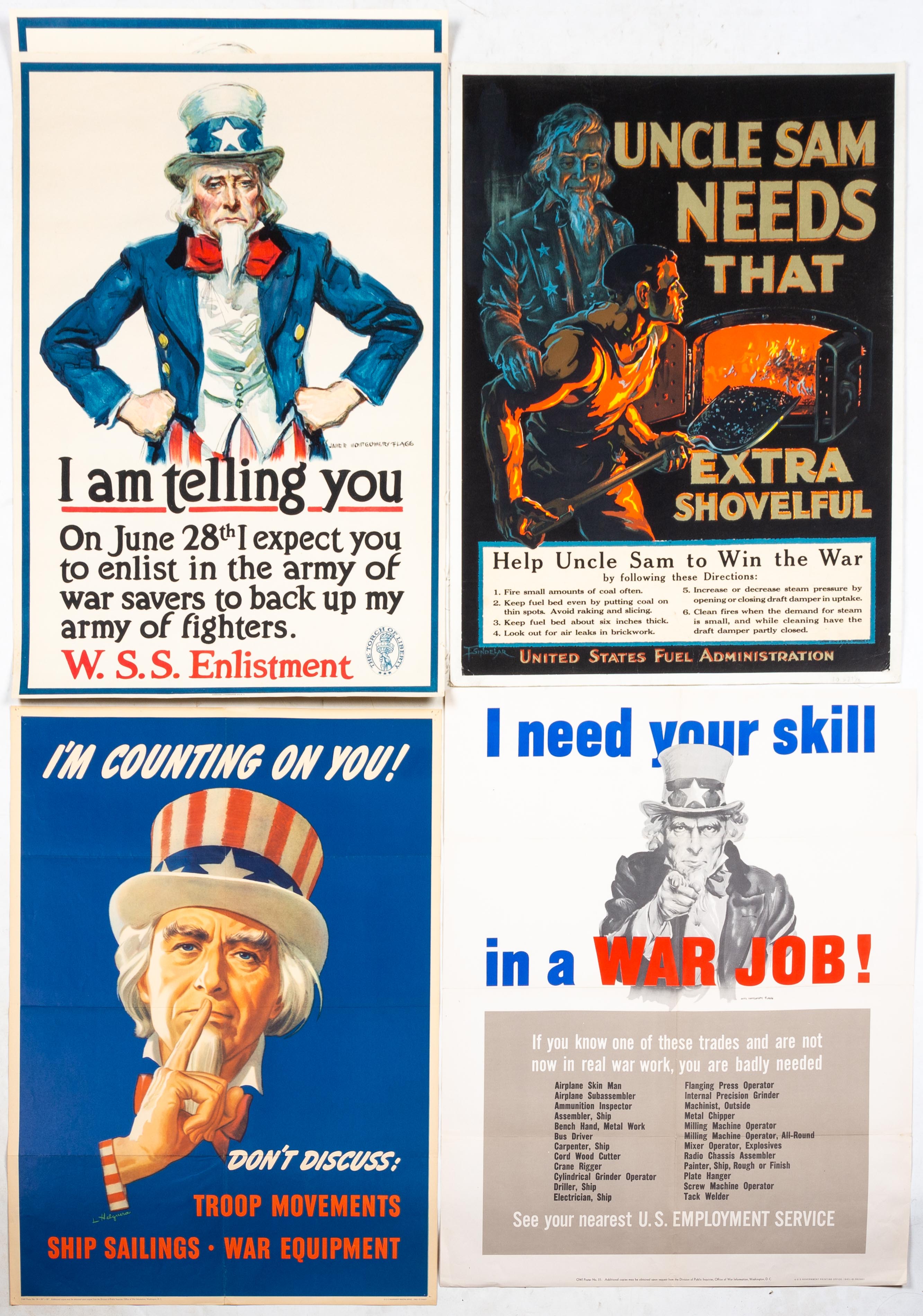 (5) WWII, UNCLE SAM THEMED