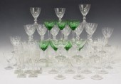 (50) COLORLESS CUT CRYSTAL & G
