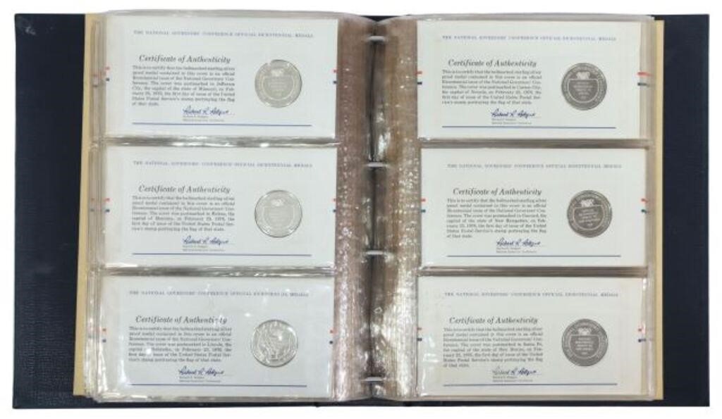 (50) FRANKLIN MINT STERLING PROOF