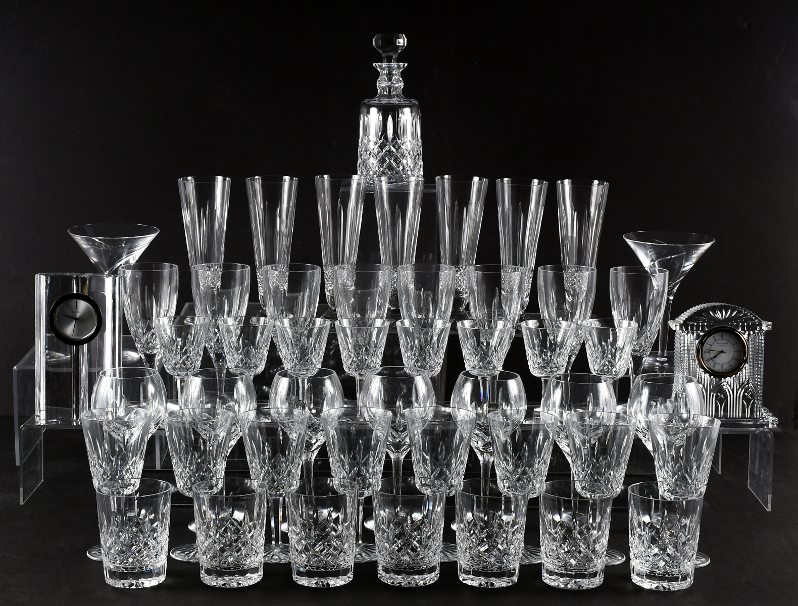 50 PC. WATERFORD CRYSTAL STEMWARE &