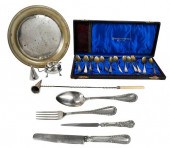 50 PIECES SILVER TABLE ITEMSin