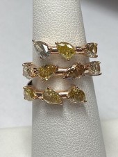 5.01CTS PEAR SHAPE CUTS FANCY
