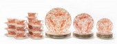 50PC ROYAL CROWN DERBY "RED AV