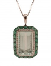 51 CARAT AQUAMARINE, EMERALD &