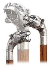 51. SILVER PANTHER CANE -CA. 1