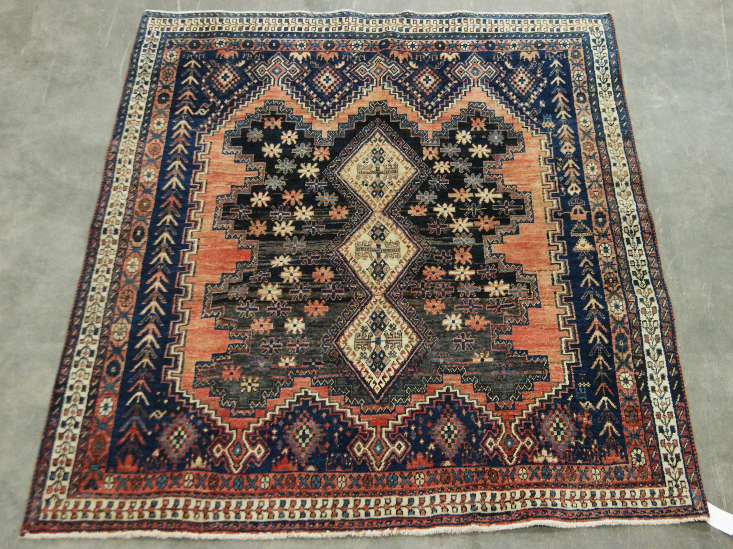 5'1" X 6'4" AFSHAR ORIENTAL RUG